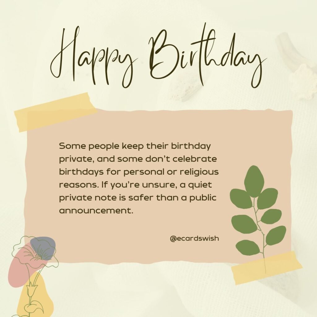 Birthday Message Etiquette at Work