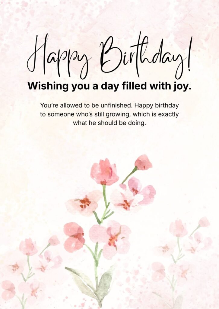 Birthday Wishes for a Son Having a Hard Year