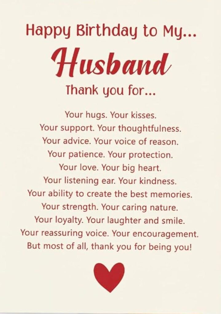 Romantic Birthday Wishes for Husband