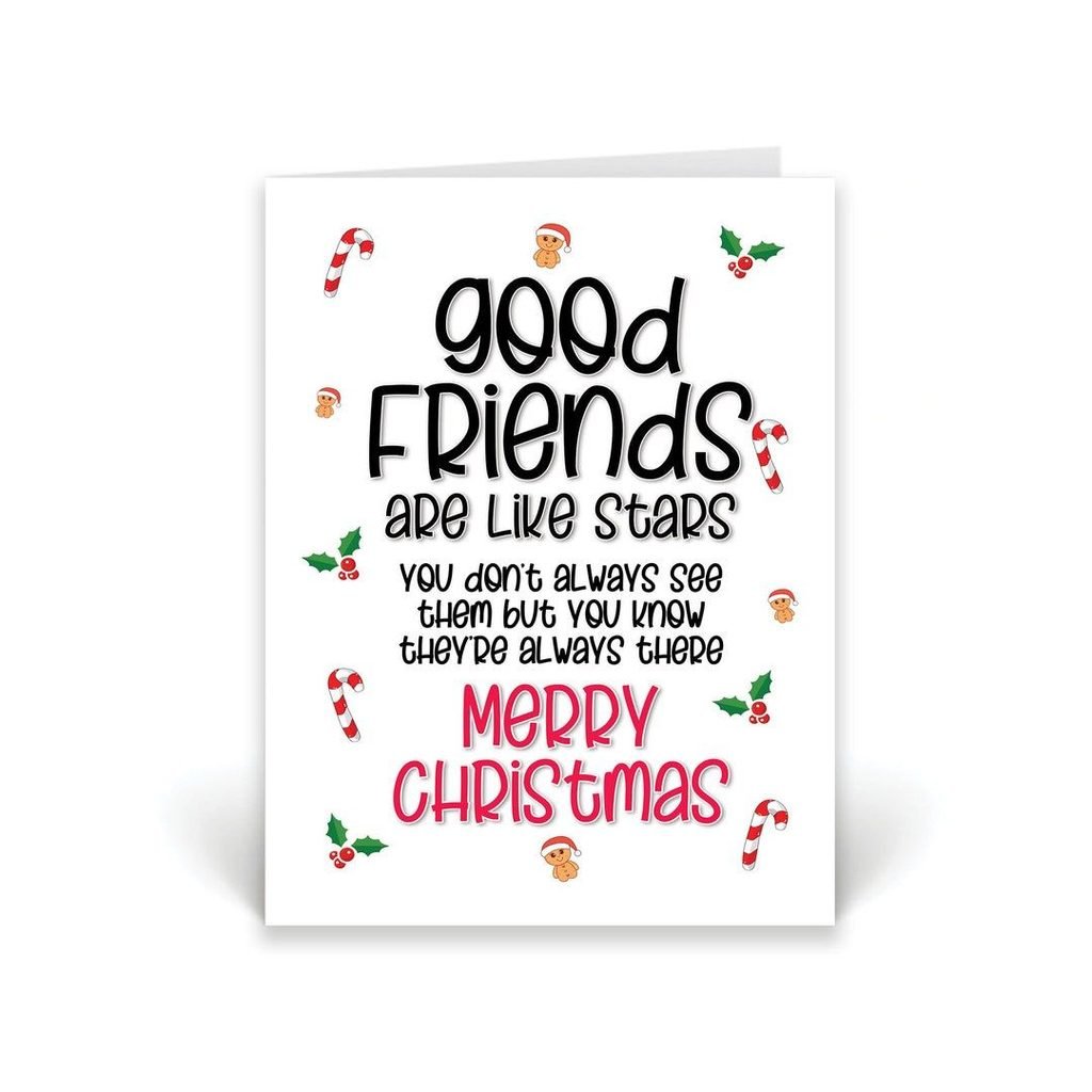 Funny Christmas Card Messages for Friends