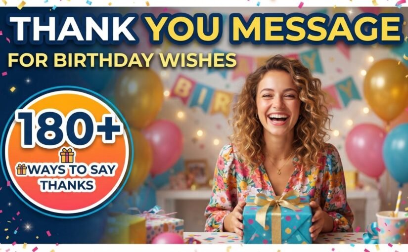 Thank You Message for Birthday Wishes: 180+ Ways to Say Thanks