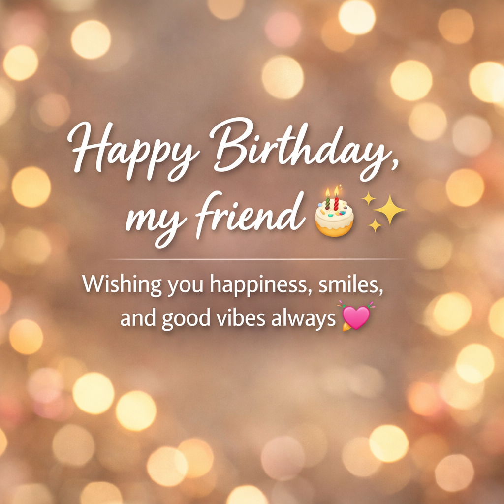 Thankful Birthday Wishes for a Friend