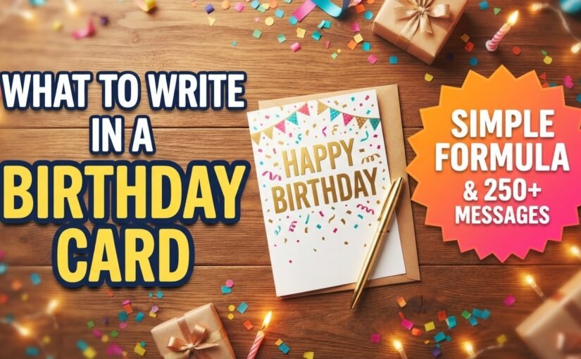 What to Write in a Birthday Card: A Simple Formula and 250+ Messages