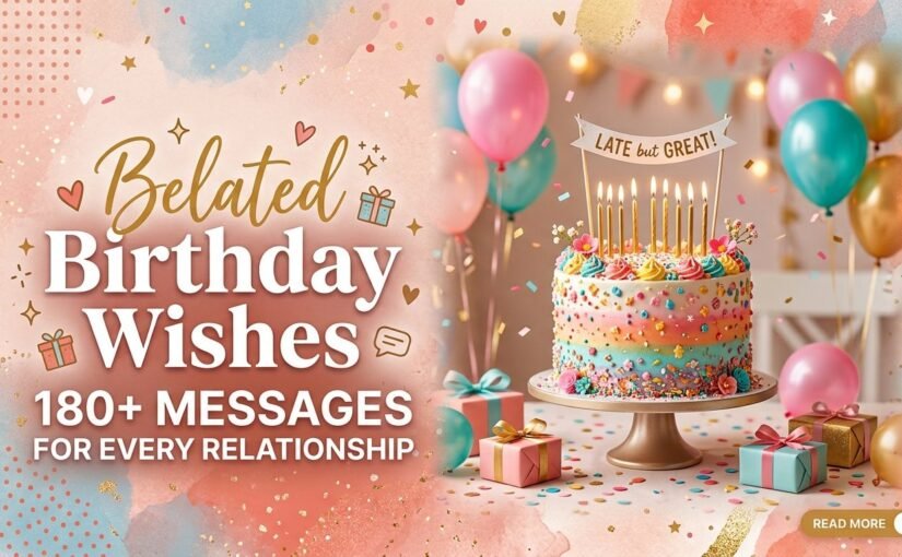 Belated Birthday Wishes: 180+ Messages for Every Relationship