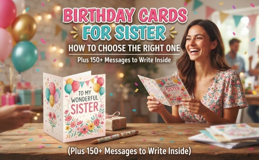 Birthday Cards for Sister: How to Choose the Right One (Plus 150+ Messages to Write Inside)