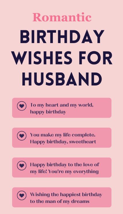 Birthday Messages for a Husband