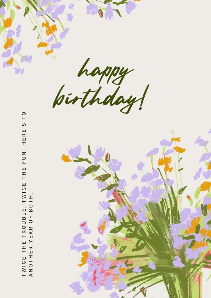 Birthday Messages for a Twin Sister