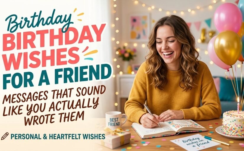 Birthday Wishes for a Friend: Messages to Copy, Send and Make Your Own