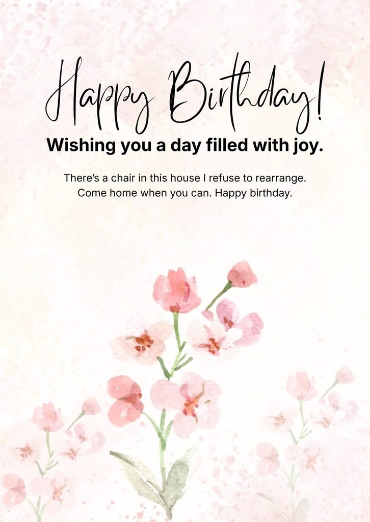 Birthday Wishes for a Son Who Lives Far Away