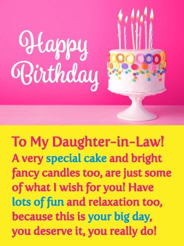 Funny (and Kind) Birthday Wishes for a Daughter-in-Law