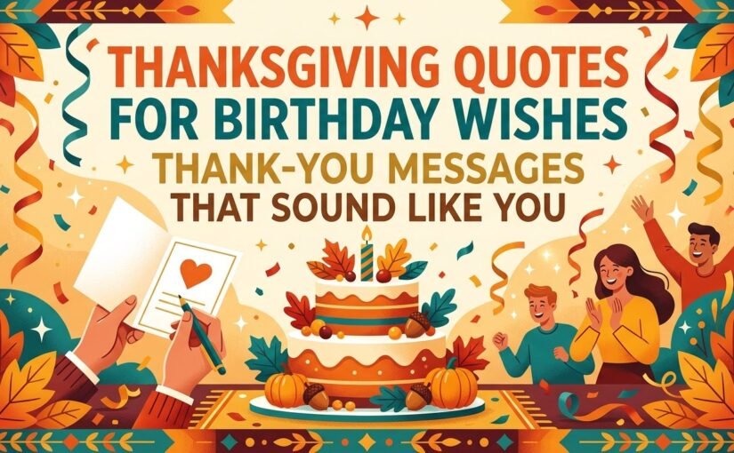 Thanksgiving Quotes for Birthday Wishes: 200+ Thank-You Messages for Everyone Who Wrote